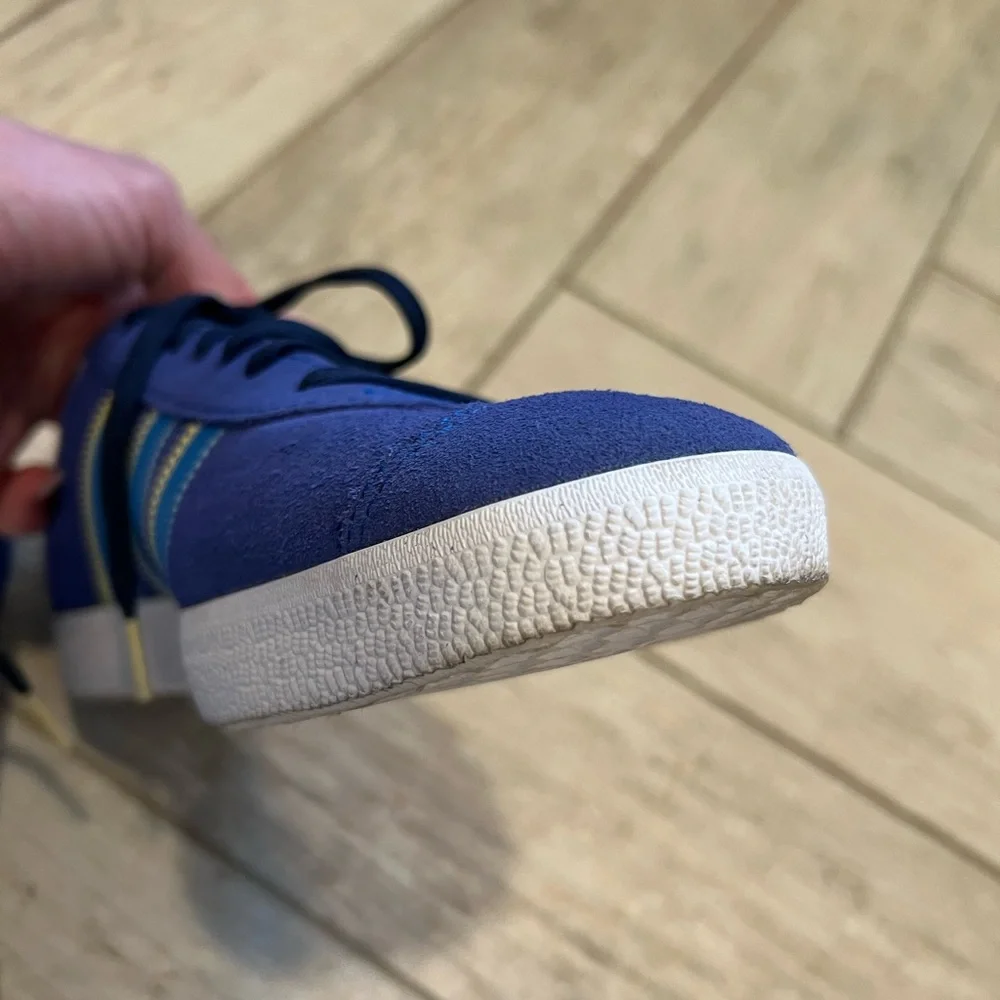 Adidas Gazelle Royal Blue and Yellow Sneakers - Picture 3 of 11